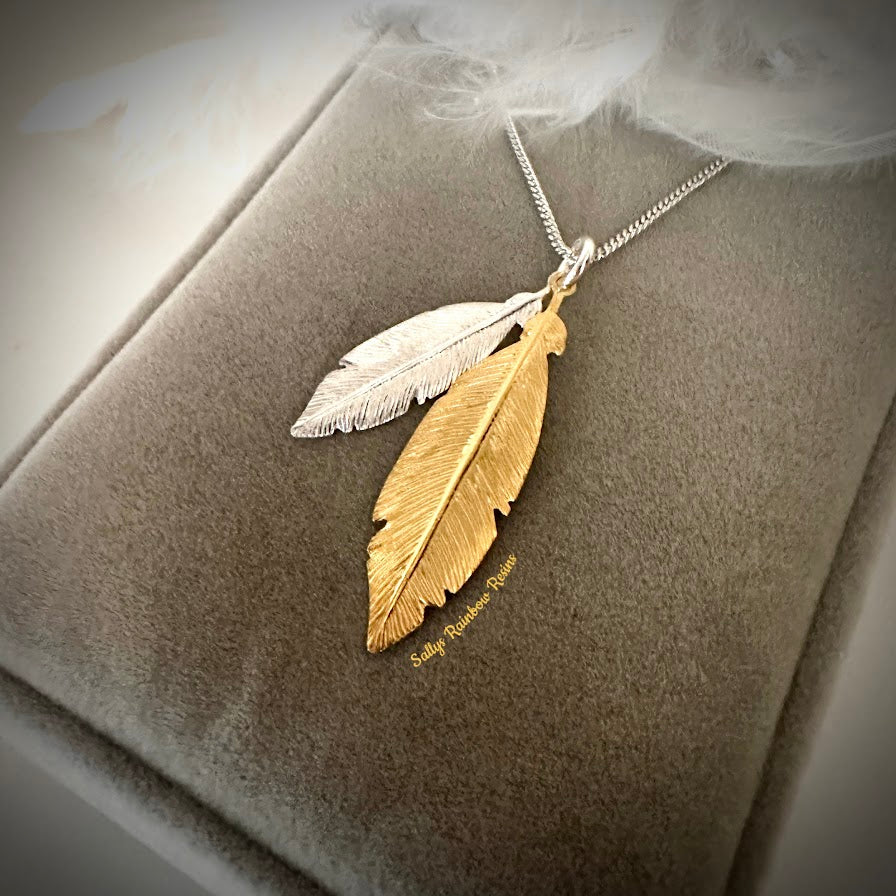 Double Feather Pendant