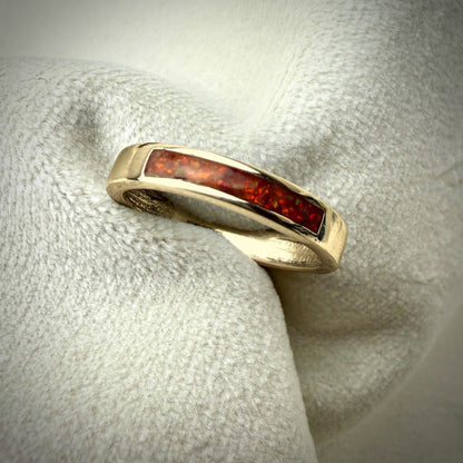 9ct Yellow Gold 4mm Front Band Ring