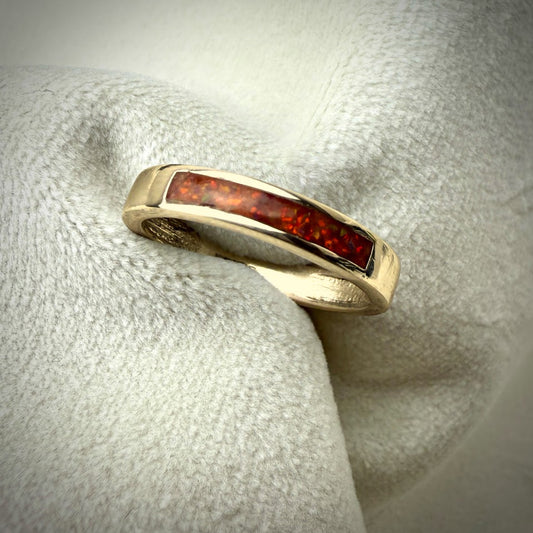 9ct Yellow Gold 4mm Front Band Ring