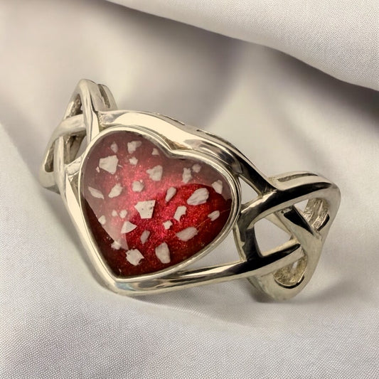 9ct Yellow/Rose/White gold Celtic Heart Ring
