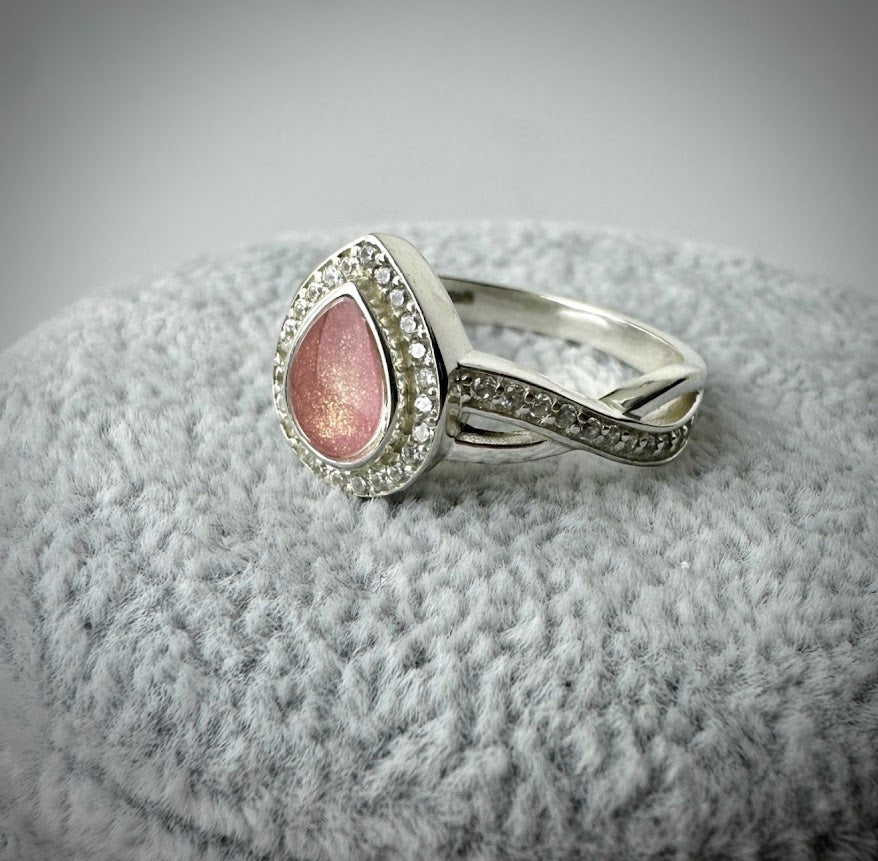 Teardrop Infinity Ring