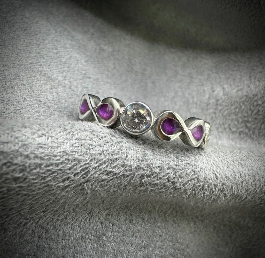 Together Forever Infinity .925 Silver  Ring