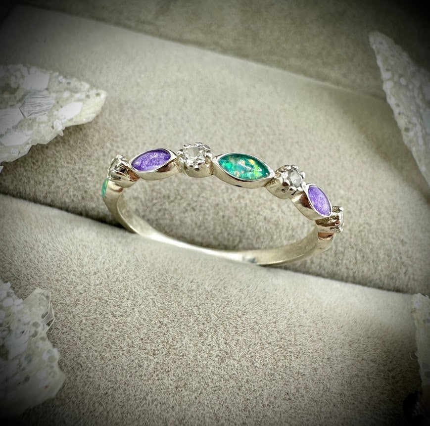 Half Marquise .925 Silver Ring