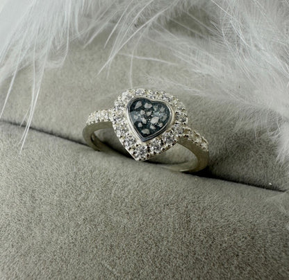 CZ Heart Ring