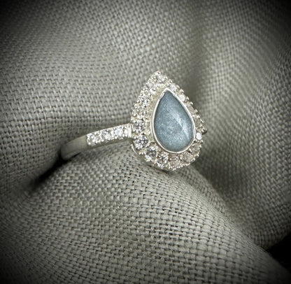 CZ Teardrop Ring