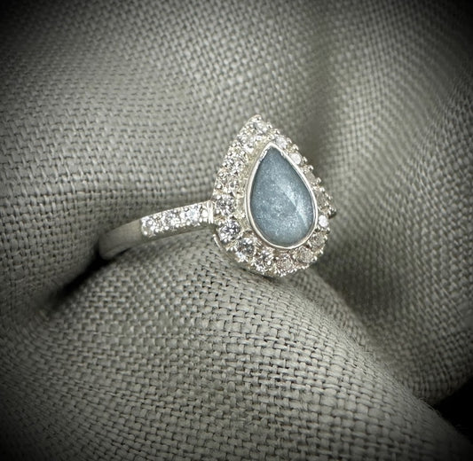 CZ Teardrop Ring