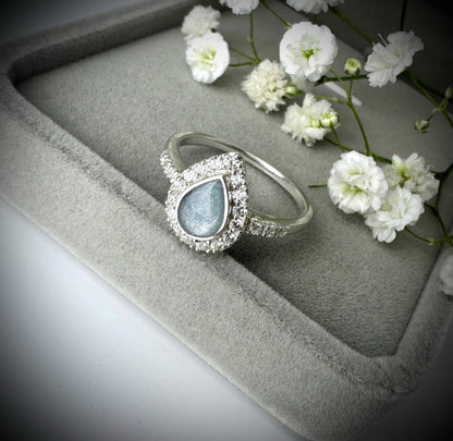 CZ Teardrop Ring