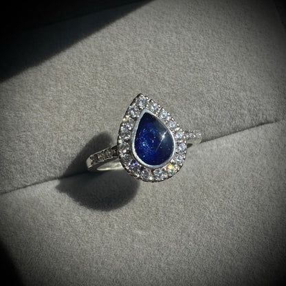 CZ Teardrop Ring