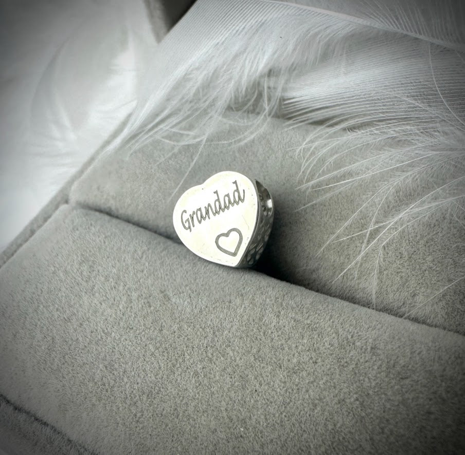 CZ Heart Bracelet Charm
