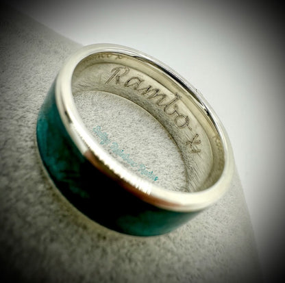 8mm Silver Band Ring