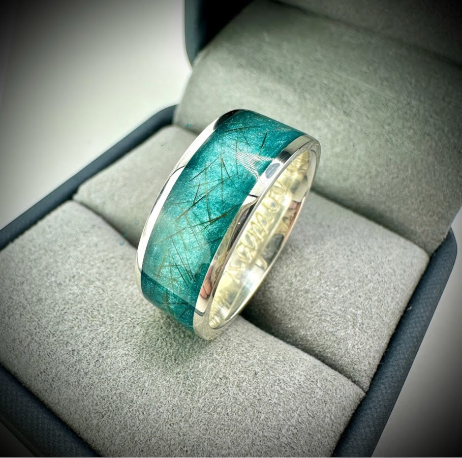 8mm Silver Band Ring