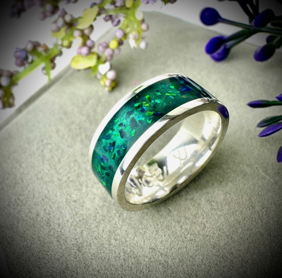 8mm Silver Band Ring