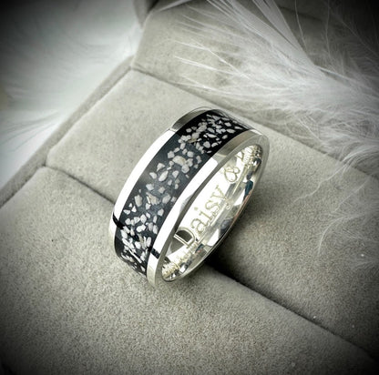 8mm Silver Band Ring