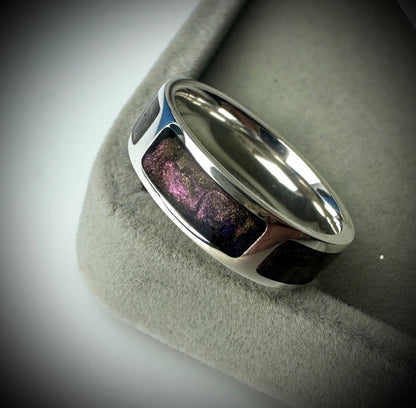 6mm Silver 5 Tray Band Ring