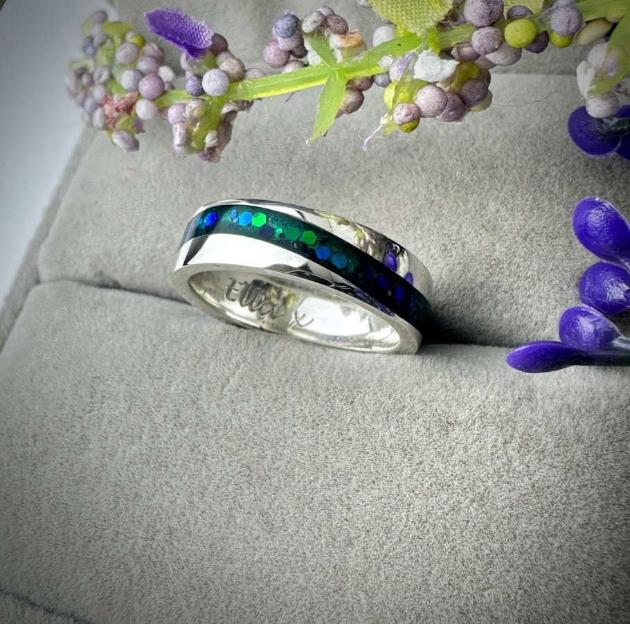 6mm Silver Wave Band Ring