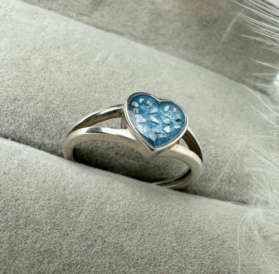 Double Band Heart Ring