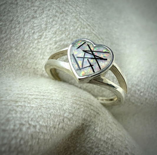 9ct Gold Double Band Heart Ring
