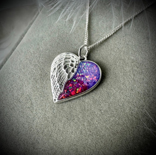 My Guardian Angel Heart Pendant