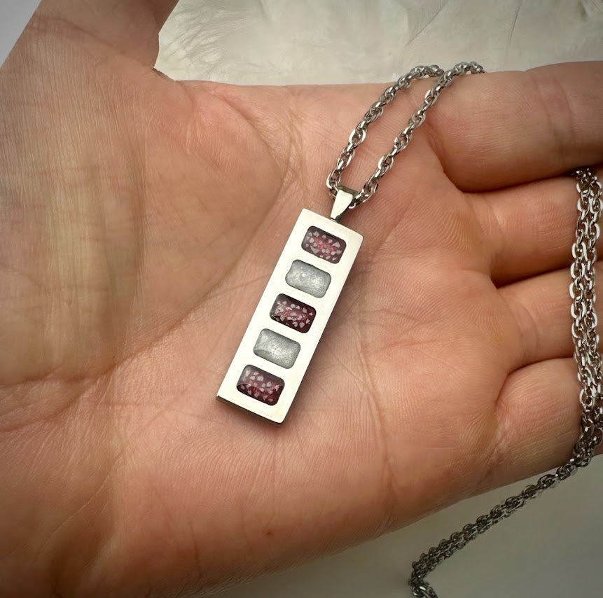Titanium 5 bar Pendant