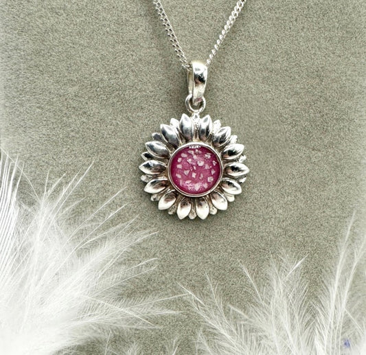 Sunflower .925 Silver Pendant
