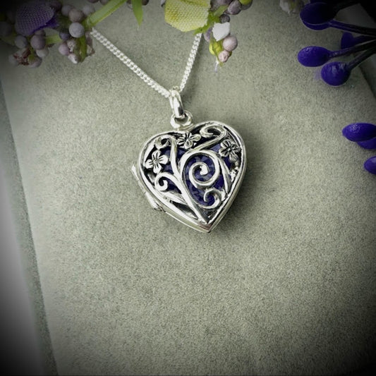 Forget Me Not Locket Pendant
