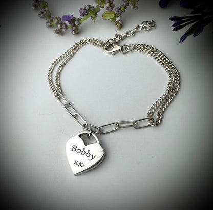 Linked to my Heart adjustable Bracelet