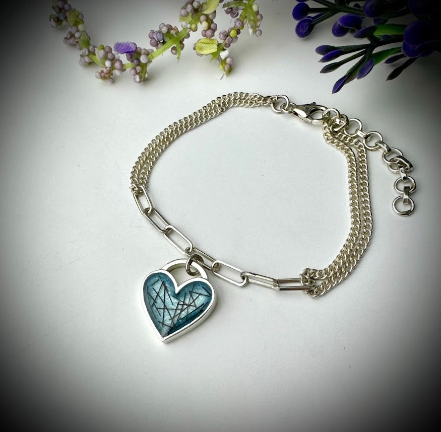 Linked to my Heart adjustable Bracelet