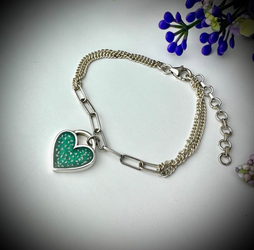 Linked to my Heart adjustable Bracelet