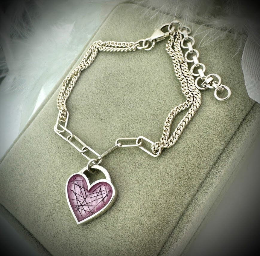 Linked to my Heart adjustable Bracelet