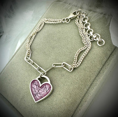 Linked to my Heart adjustable Bracelet