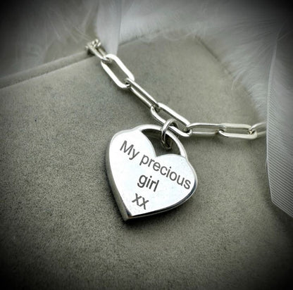 Linked to my Heart adjustable Bracelet