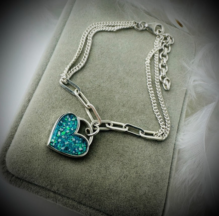 Linked to my Heart adjustable Bracelet