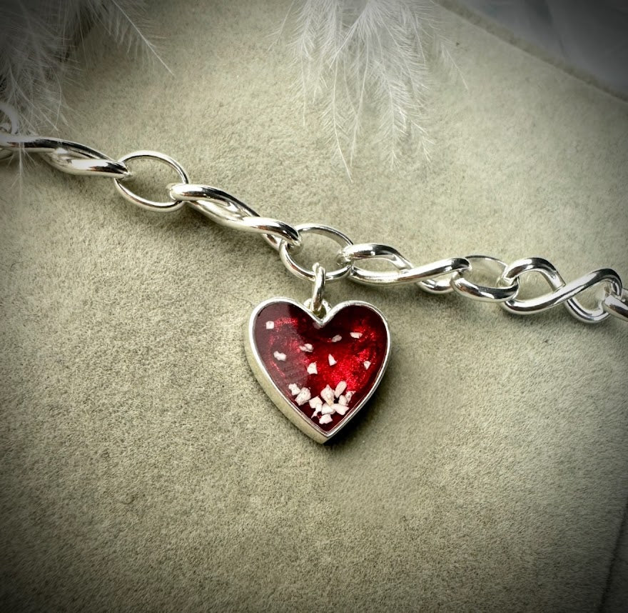 Heart Bracelet - Choice of Chain