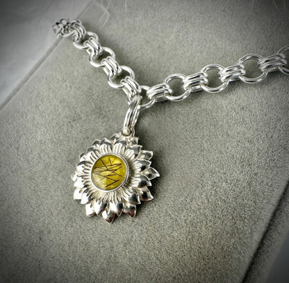 Sunflower Bracelet - Choice of Chain