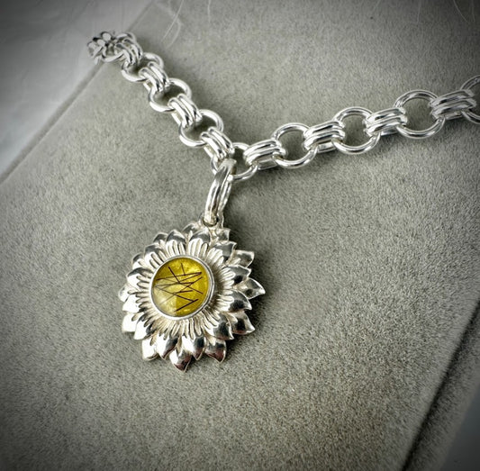Sunflower Bracelet - Choice of Chain