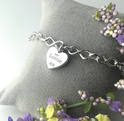 Heart Bracelet - Choice of Chain