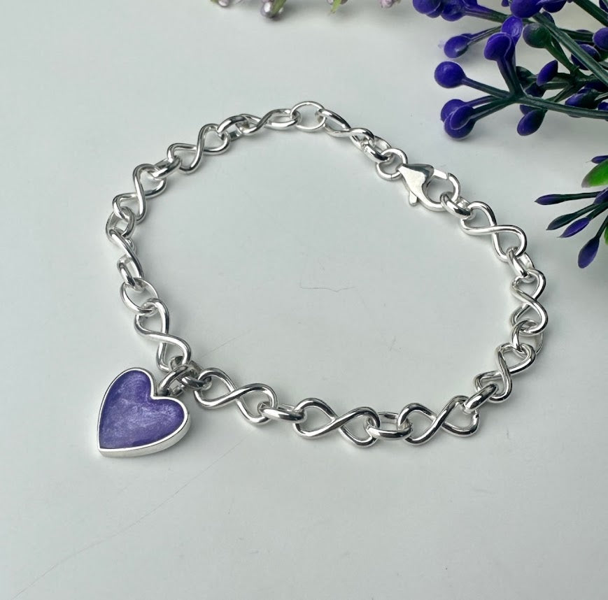 Heart Bracelet - Choice of Chain