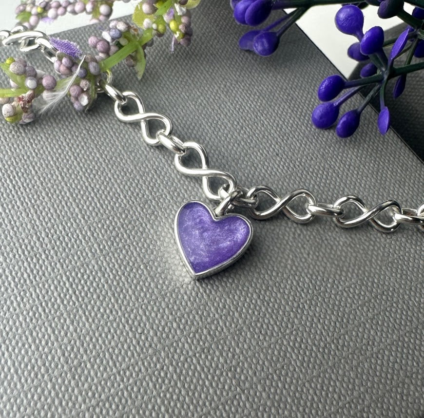 Heart Bracelet - Choice of Chain
