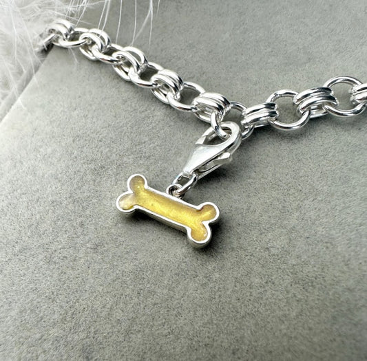 Clip On Dangle Bone Bracelet Charm