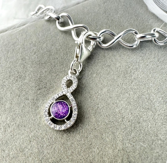 Clip On Infinity Bracelet Charm