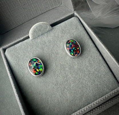 Oval Stud Earrings