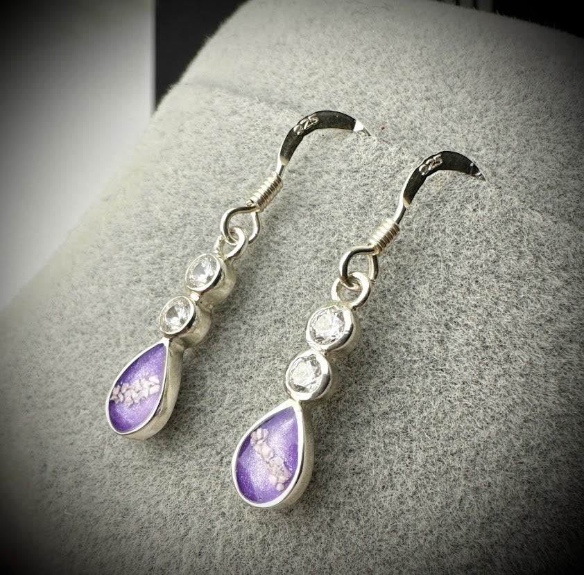 Diamante Teardrop Drop Earrings