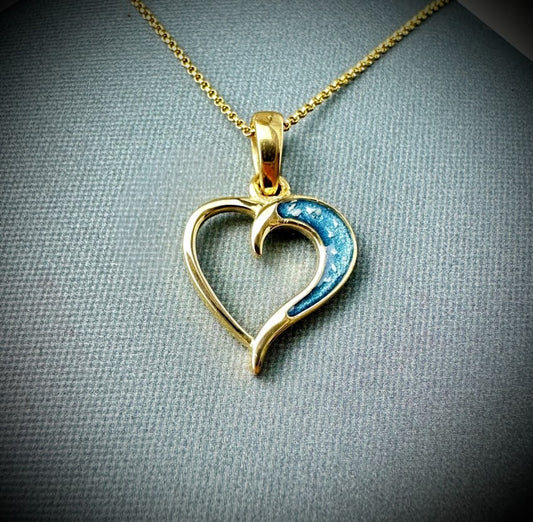 9ct Yellow Gold Heal My Heart Pendant