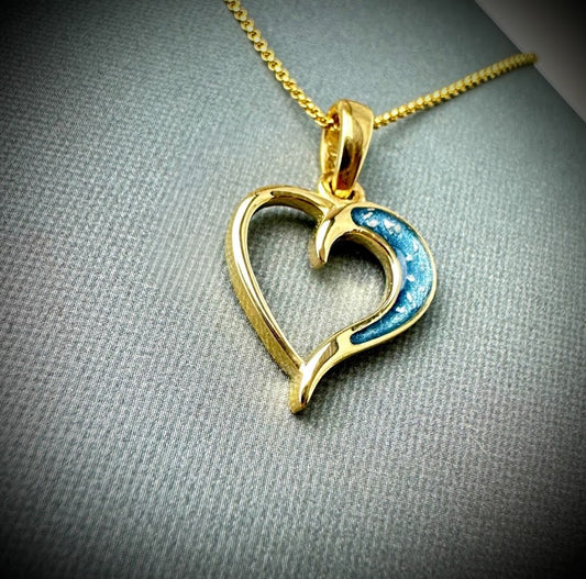 9ct Yellow Gold Heal My Heart Pendant