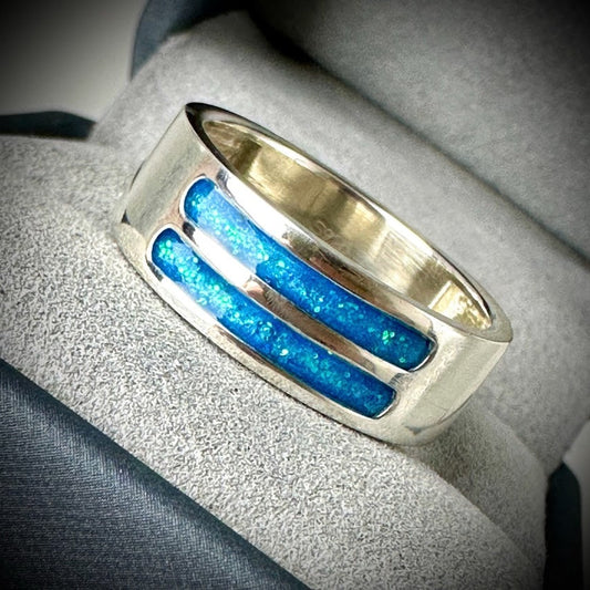 9ct Gold 7mm Split Band Ring