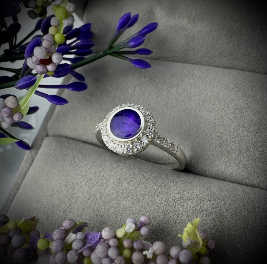 CZ Halo Ring