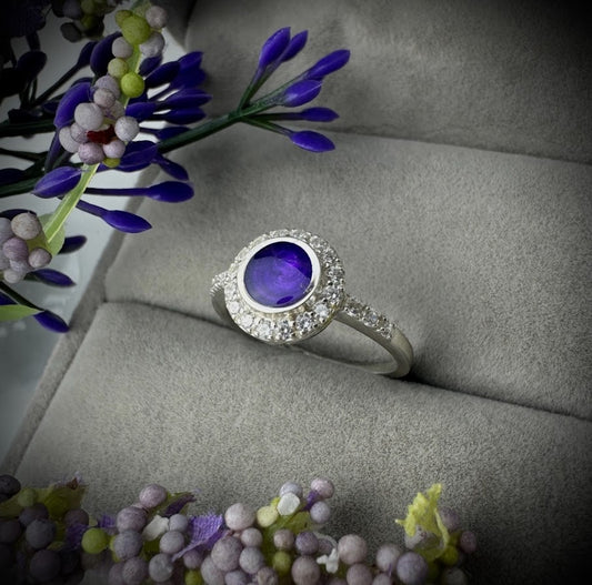 CZ Halo Ring