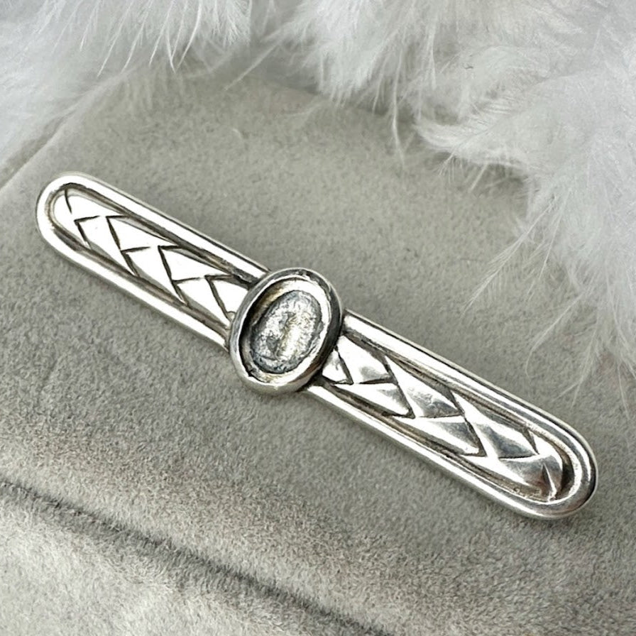 Vintage Plaited Brooch / Pin