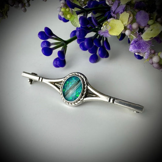 Vintage Rope Edge Brooch / Pin