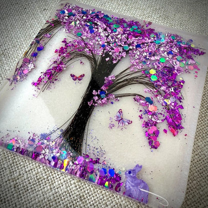 Hair/ Horse hair Tree of Life Tile